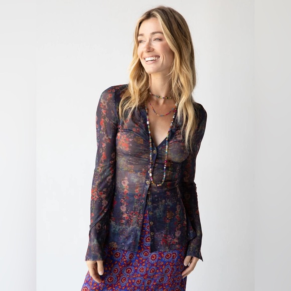 Natural Life Carina Mesh Top - Picture 2 of 5